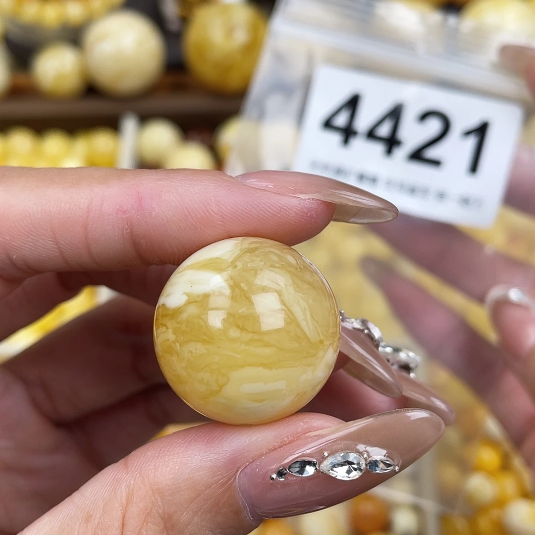 未镶嵌蜜蜡珠宝奇石23.5粉