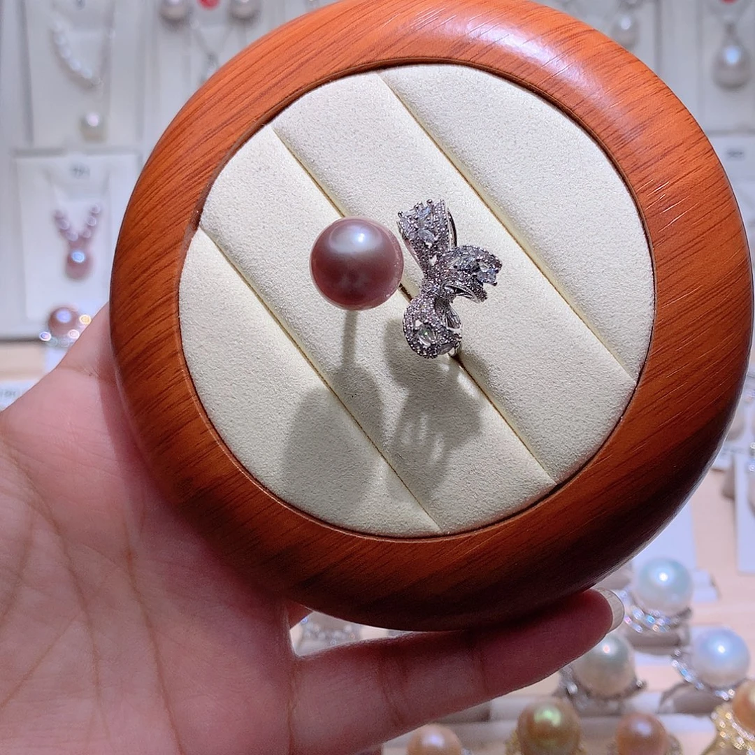 淡水珍珠戒指未镶嵌CC13.2mm