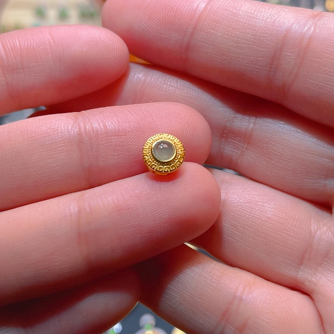 翡翠银S925镶嵌吊坠(不含链)