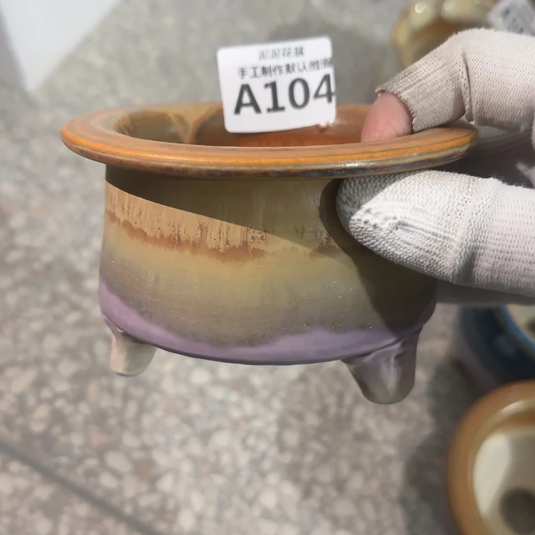 瓷片景德镇手工花盆