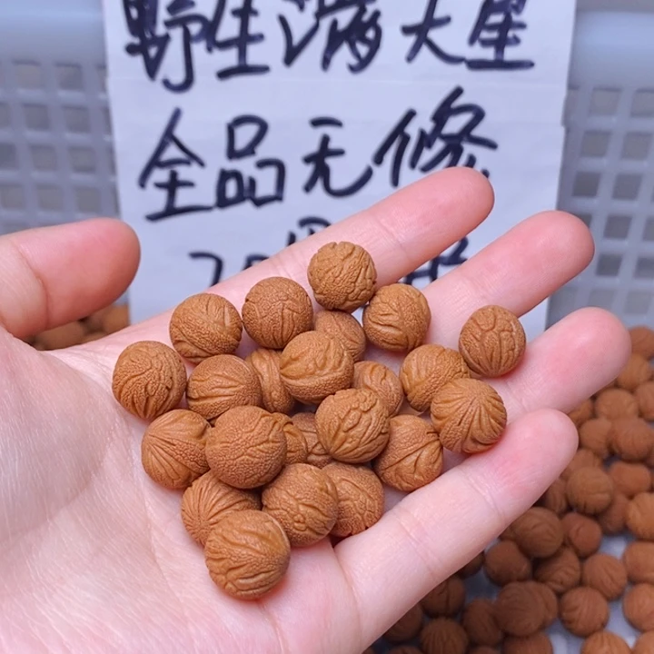 手串桃核野生满天星 11mm左右 20颗 （不打孔）