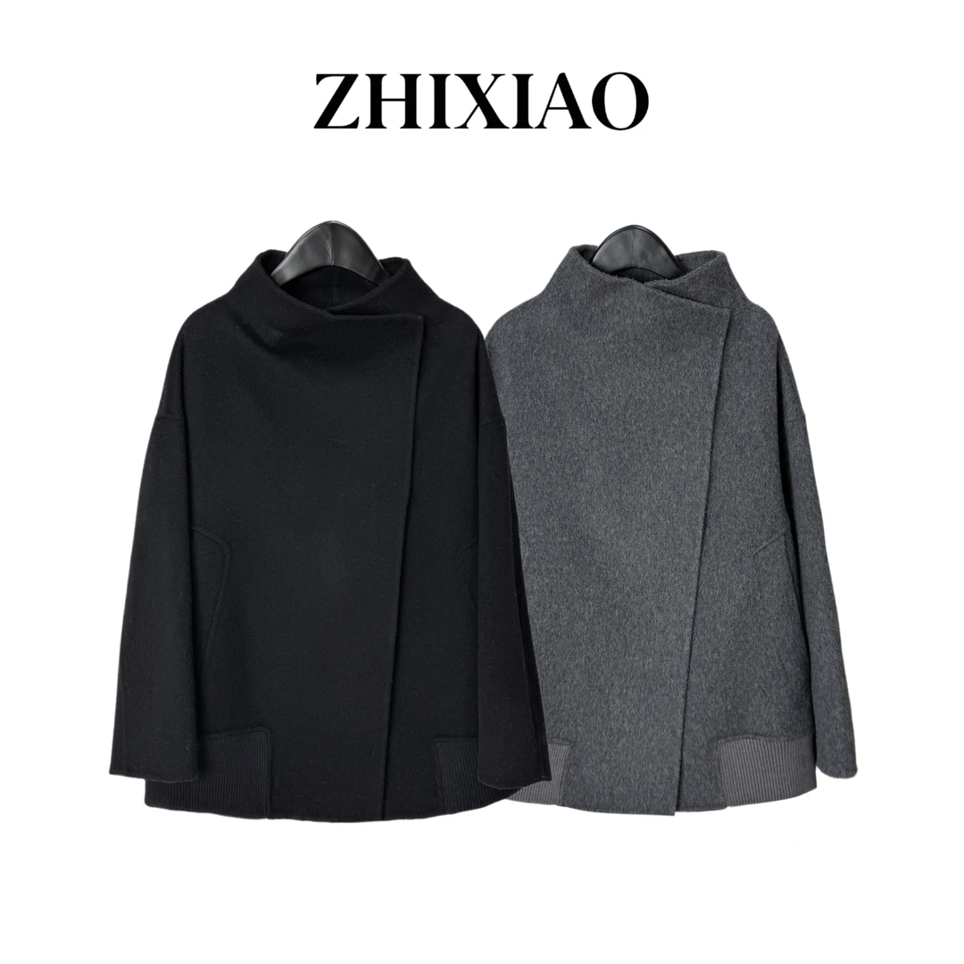 【ZHIXIAO】秋冬新款：双面毛呢外套1163-1