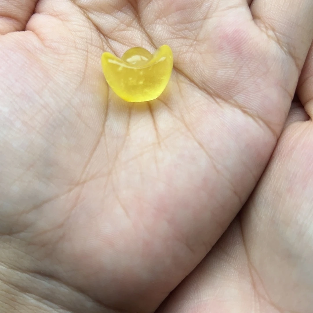 琥珀未镶嵌珠宝奇石元宝打孔不退换