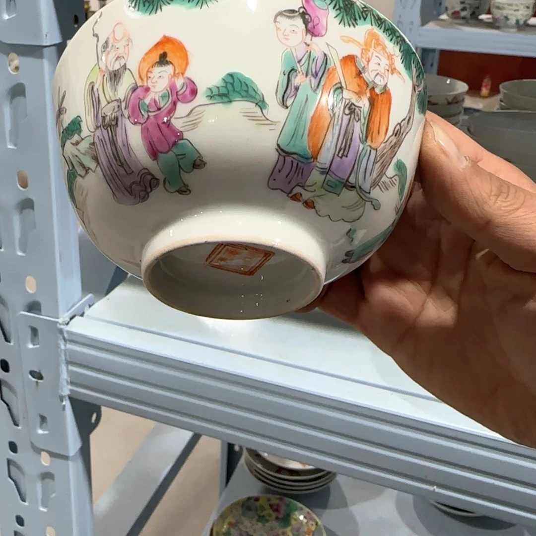 瓷片摆件手绘瓷器全部处理