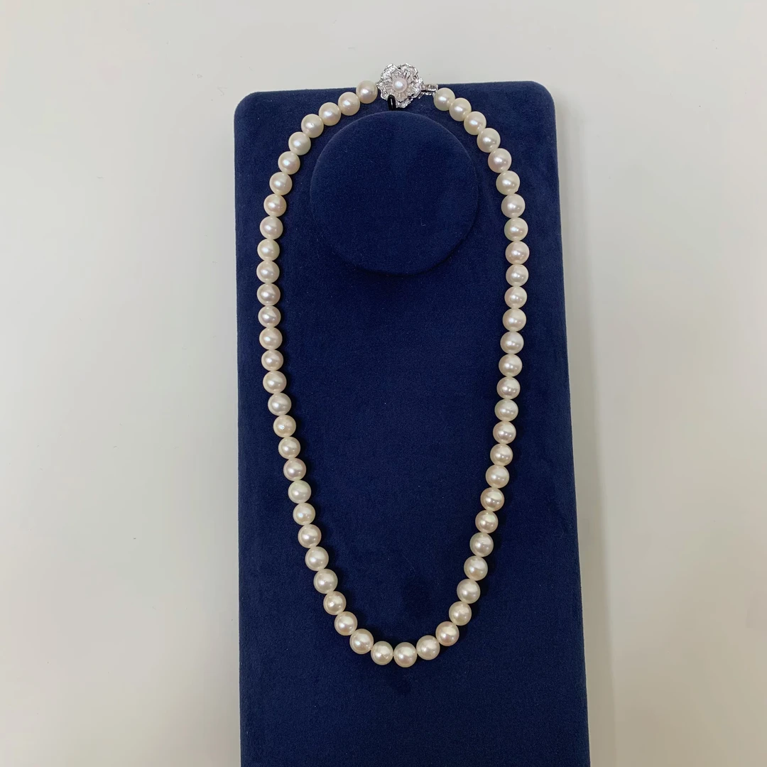 99新  【海珠】日本回流akoya珍珠7.5项链 7214