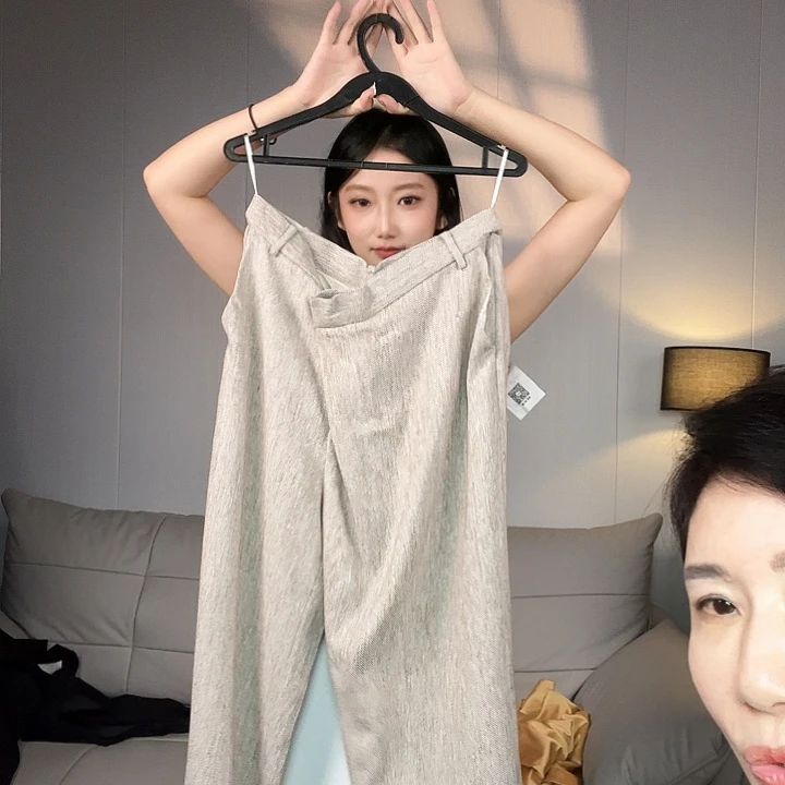 大码裤子羊毛去拍