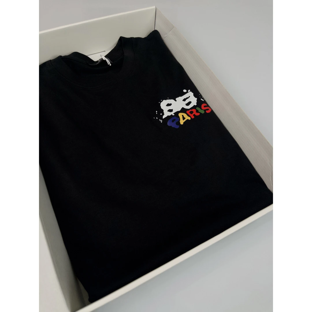 国潮夏季老钱t恤大码男装短袖t恤潮流圆领印花百搭银短袖t恤男-06