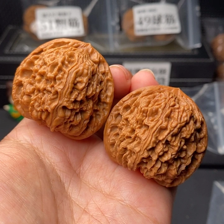 文玩核桃把件43球疆