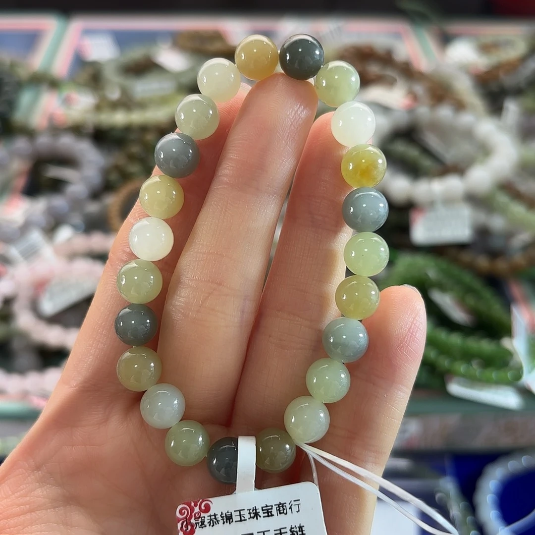 和田玉未镶嵌手链196