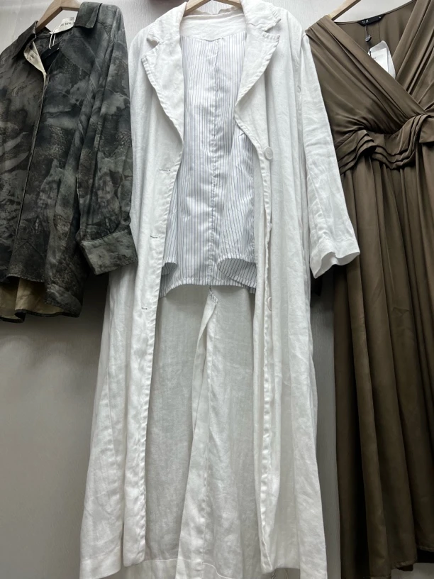 宽松中长款西装领春秋季薄风衣舒适外搭