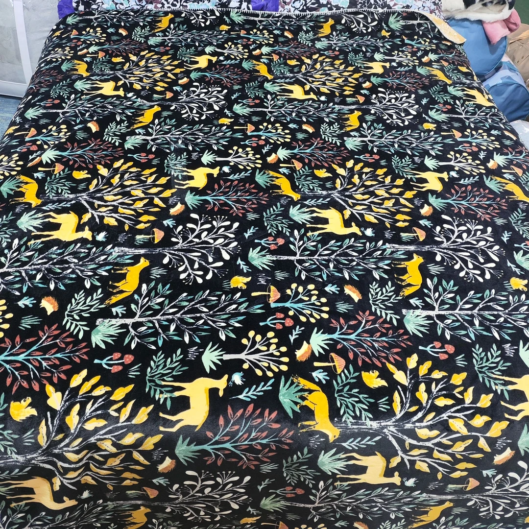 欧式田园风1.8x2米大云毯4.4斤左右双面云貂绒