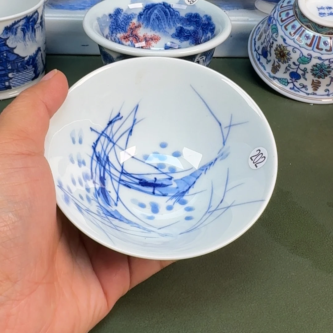 陶瓷景德镇纯手绘茶具圆圆202