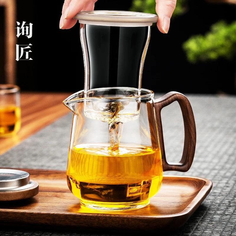 加厚玻璃内胆茶水分离泡茶壶家用花茶壶单壶功夫茶具带过滤泡茶器