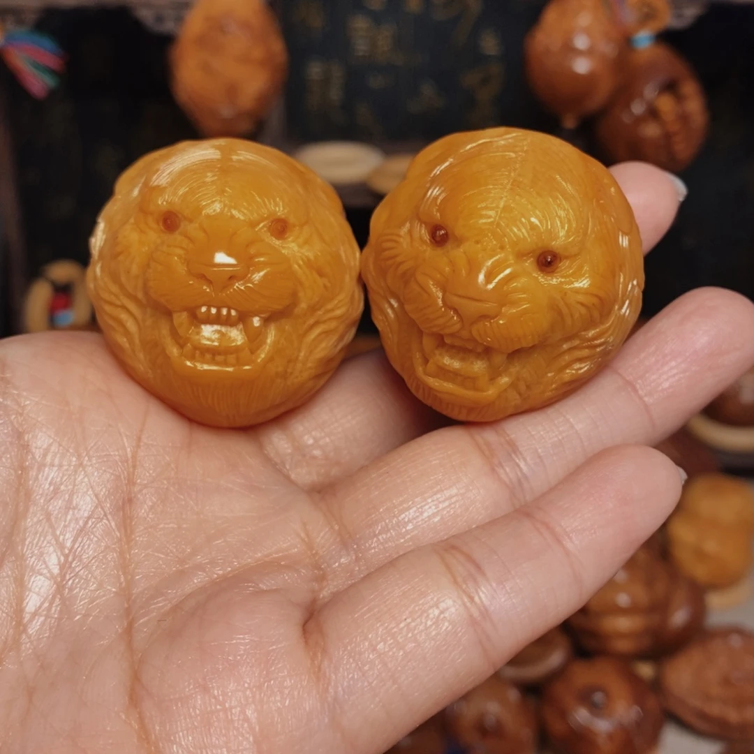 橄榄核手串/手链虎头一对006