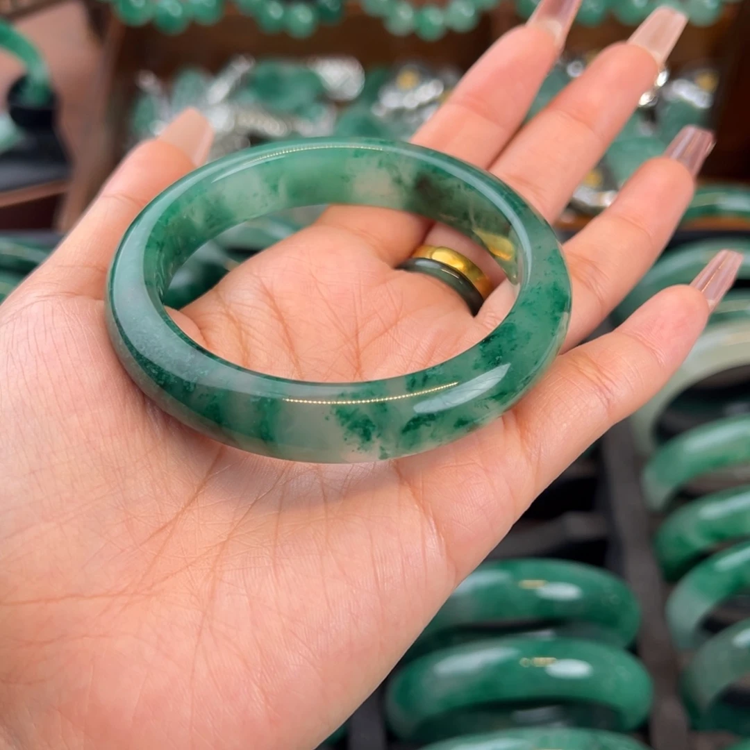 合金手镯石英质玉（非洲翠）