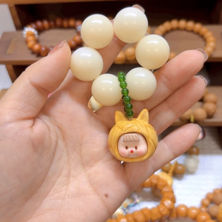星月菩提手串菩提圆珠20mm菠萝包多妹手捻