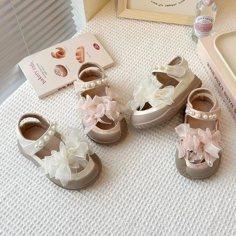 女童2025夏季新款软底防滑凉鞋防撞蝴蝶结公主鞋07