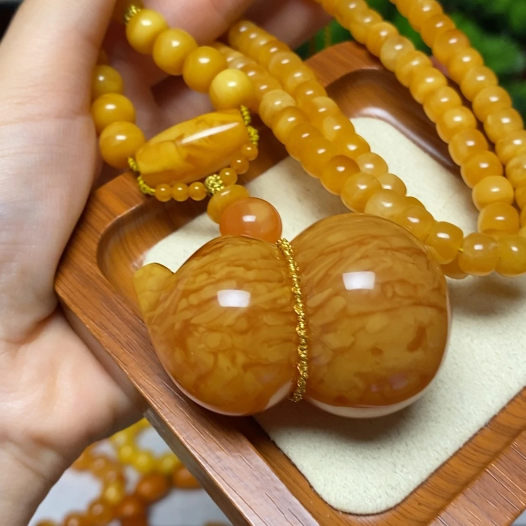 【闪购商品】蜜蜡颈饰未镶嵌项链