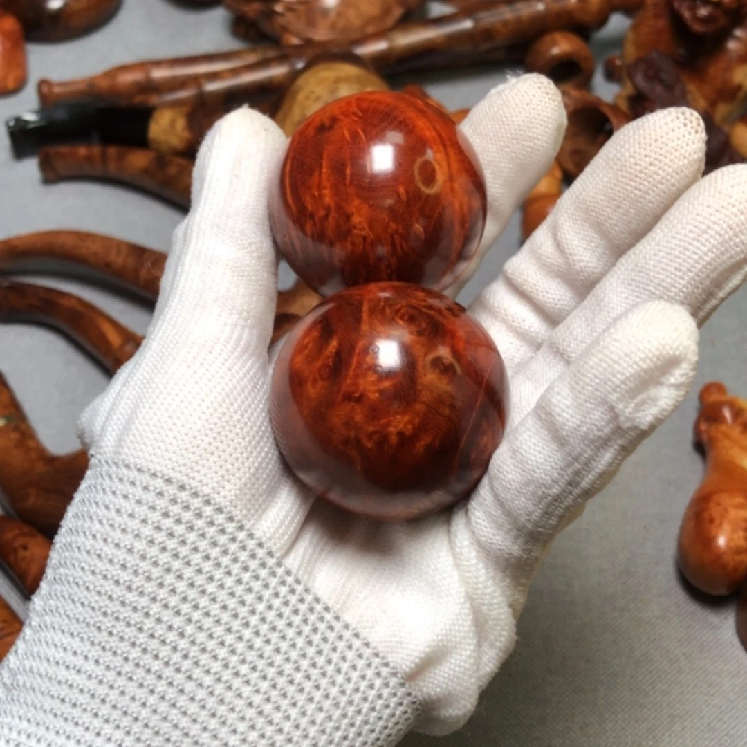 【闪购商品】木麻梨疙瘩火琉璃手把件