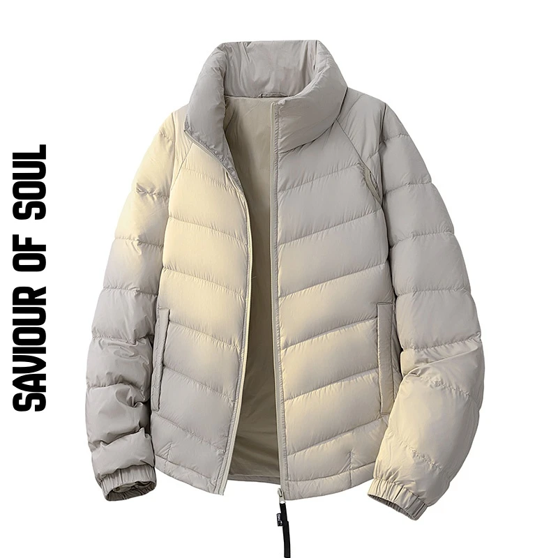 SAVIOUR OF SOUL防寒保暖90绒羽绒服男冬季加厚美式休闲立领外套
