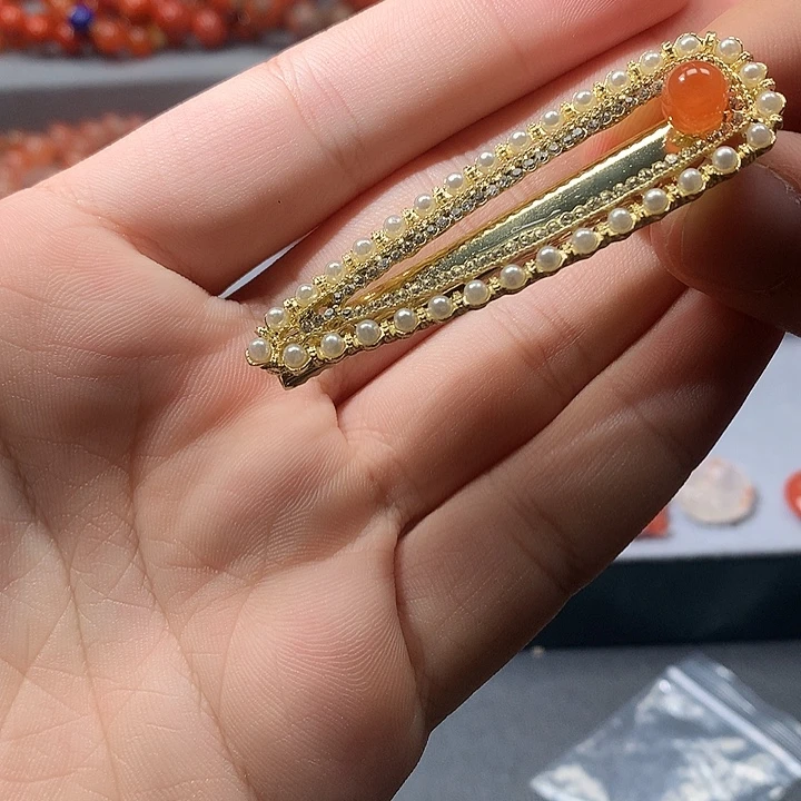 南红玛瑙合金发饰