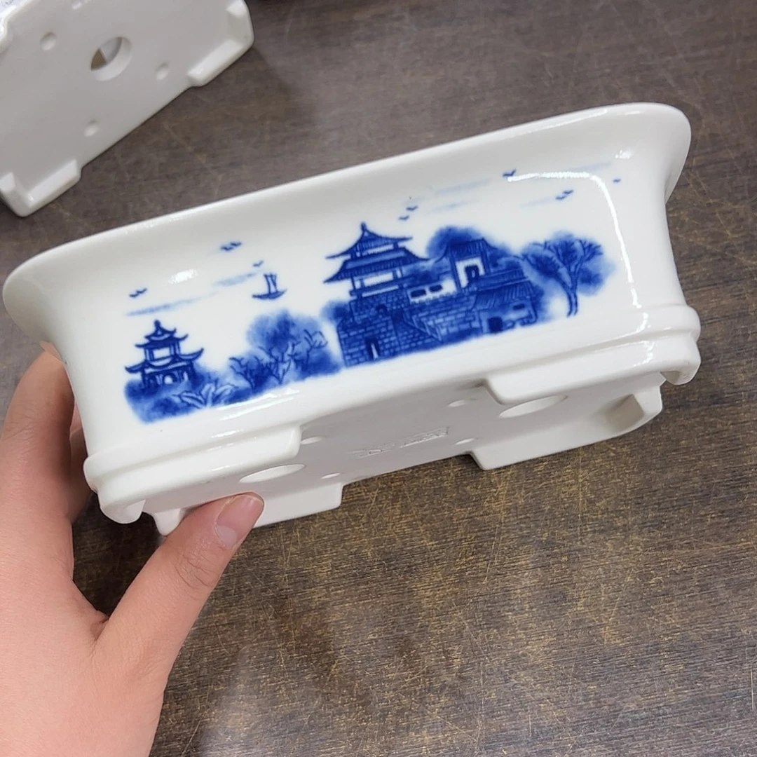 紫砂花盆799号瑕疵18/14/5.5cm里面小裂纹介意勿拍