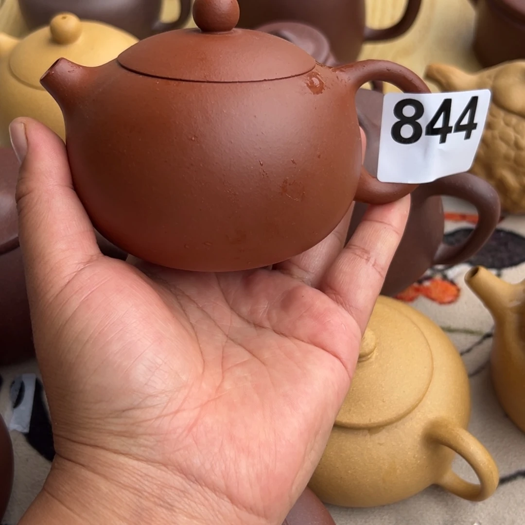 茶壶紫砂小红泥半手工260cc左右瑕疵