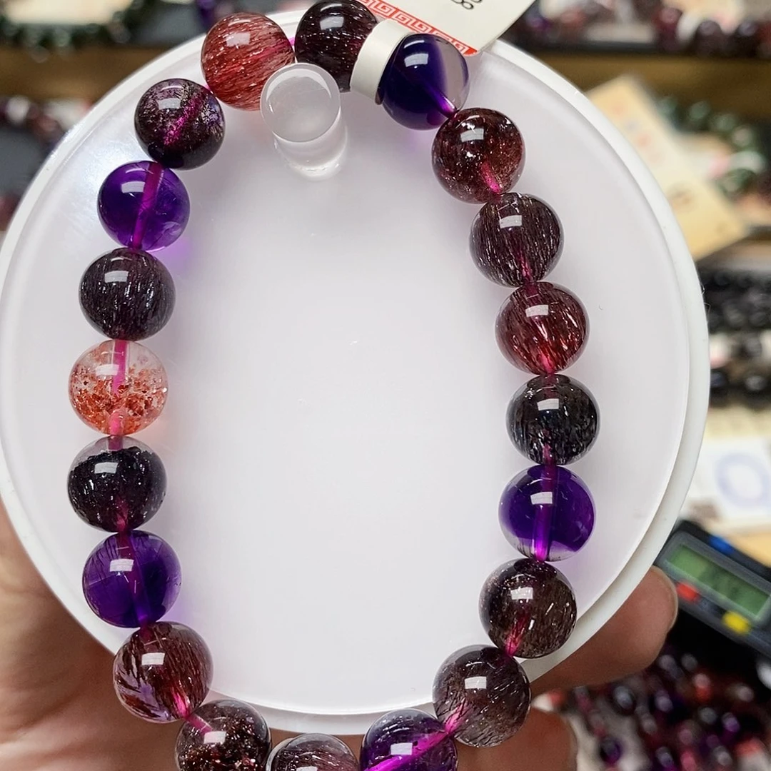 未镶嵌手链烟晶j728黑加仑超七9+