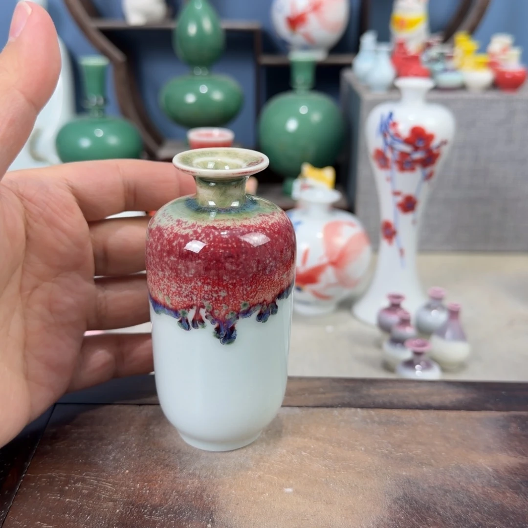 陶瓷手工小花器摆件