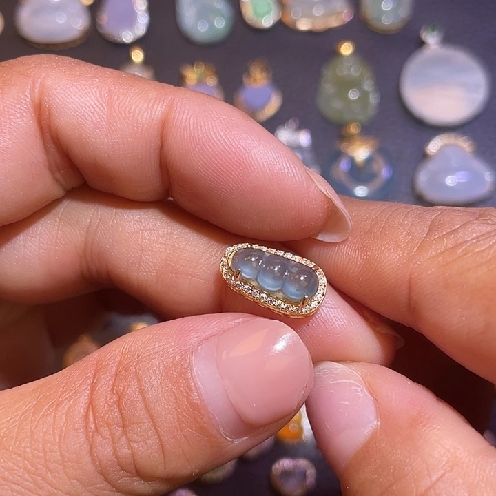 翡翠银S925镶嵌颈饰