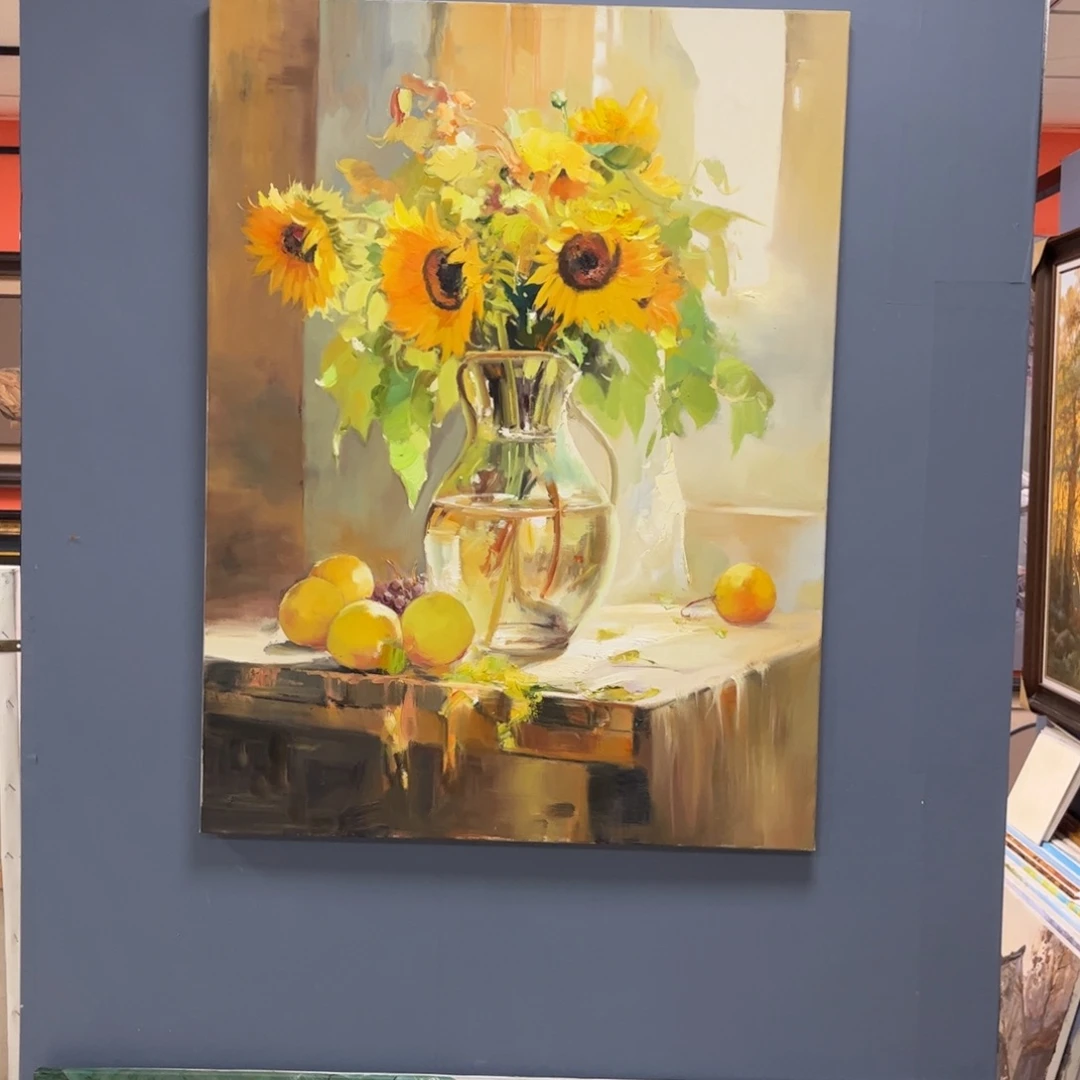 泰***饰手工手绘精品油画70+100