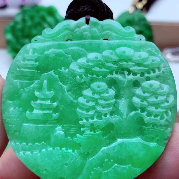 翡翠未镶嵌吊坠(不含链)