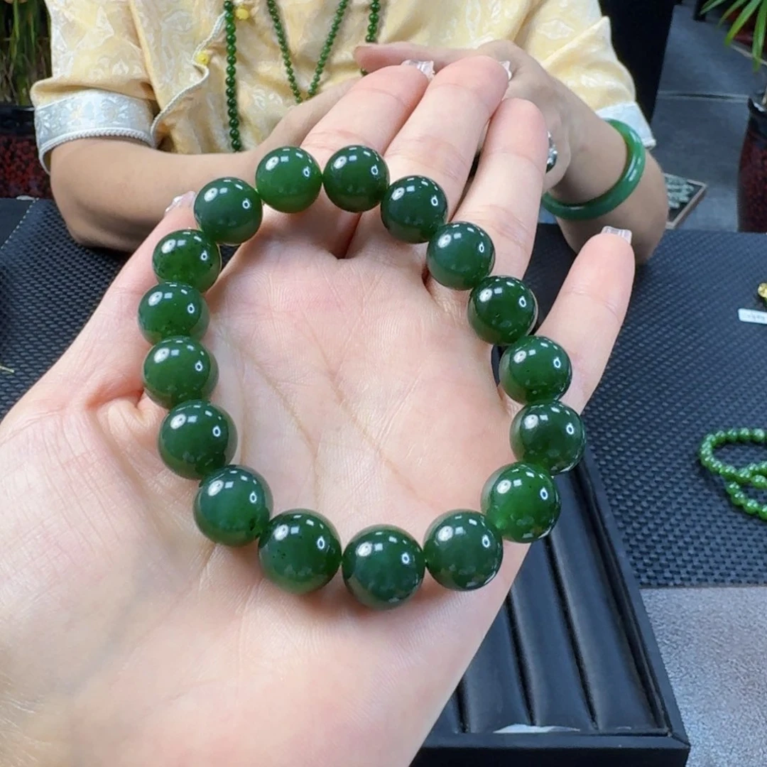 手链未镶嵌和田玉（碧玉）卡12