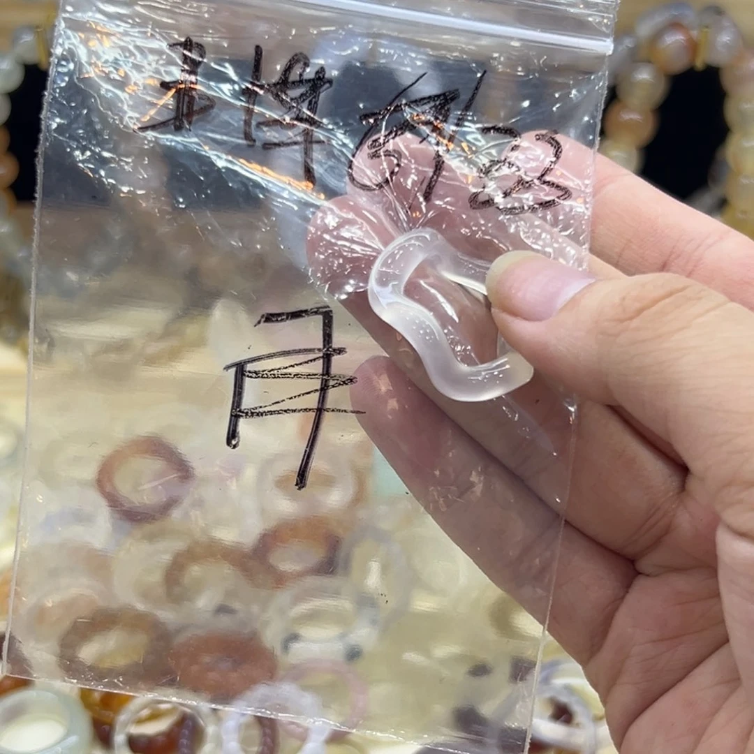 玛瑙/玉髓戒指合金33港15