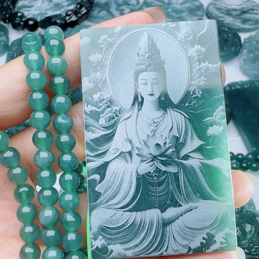 ✩****翡翠未镶嵌颈饰多样性发货天然的A货翡翠
