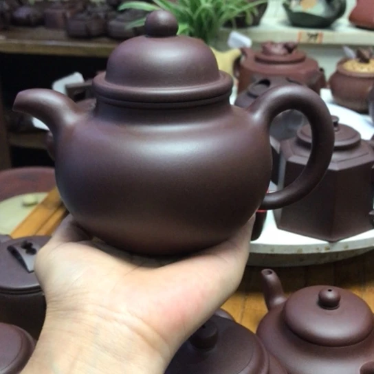 j***翠茶壶紫砂大掇球茶壶