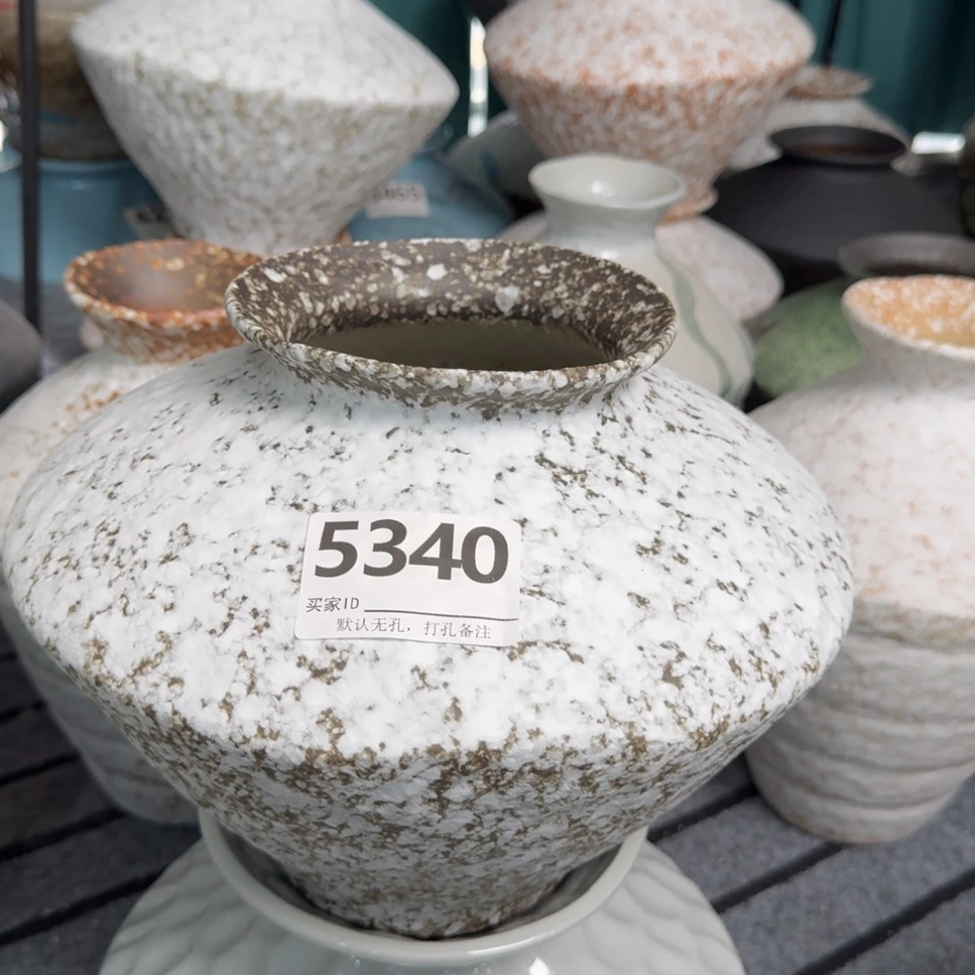 一***尘景德镇陶瓷景德镇高温花瓶编码5340高23口10默认无孔