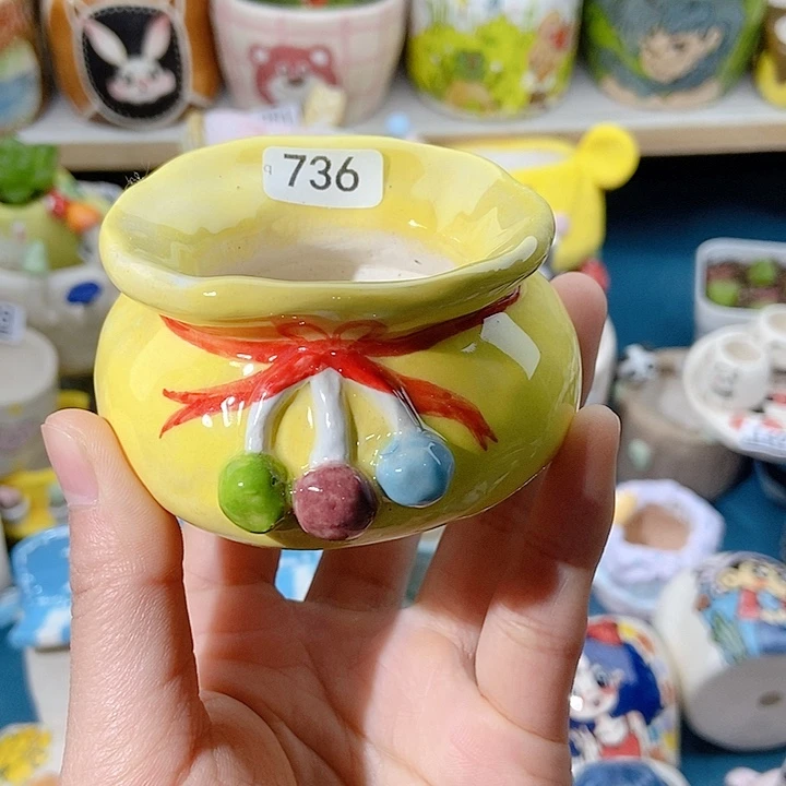 大舅手工手绘盆736