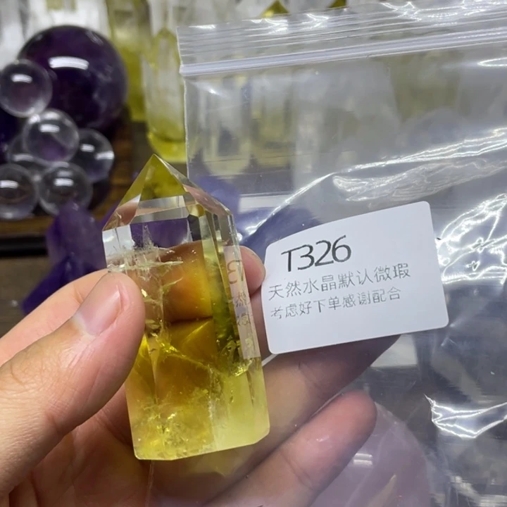 水晶天然水晶球水晶柱未镶嵌嗯*～