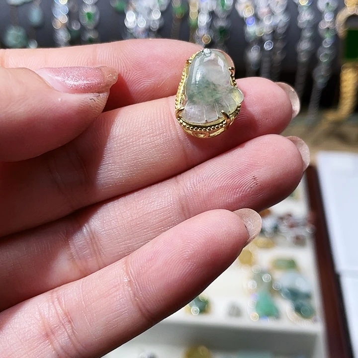 翡翠银S925镶嵌颈饰