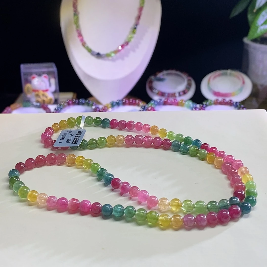 未镶嵌手链碧玺荧光