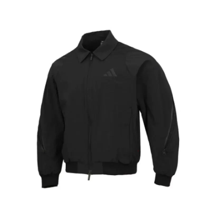 【HN悦方AD】男黑色时尚百搭休闲舒适男子运动型格系列夹克 JZ4192