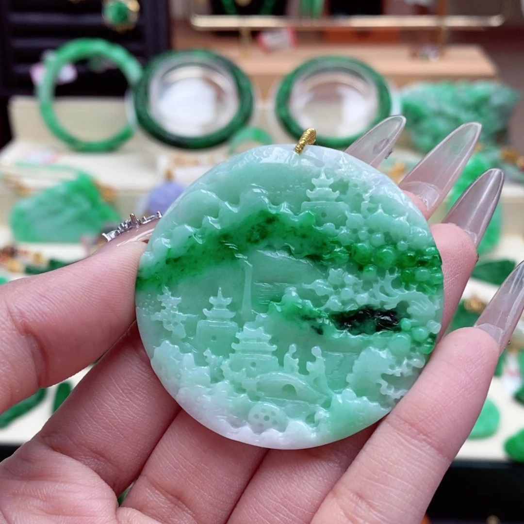 颈饰未镶嵌翡翠翡翠吊坠