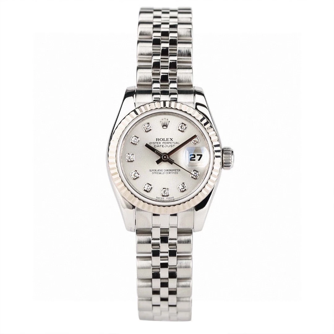 99新 Rolex/劳力士 奢侈品/日志179174银盘26mm原钻单表