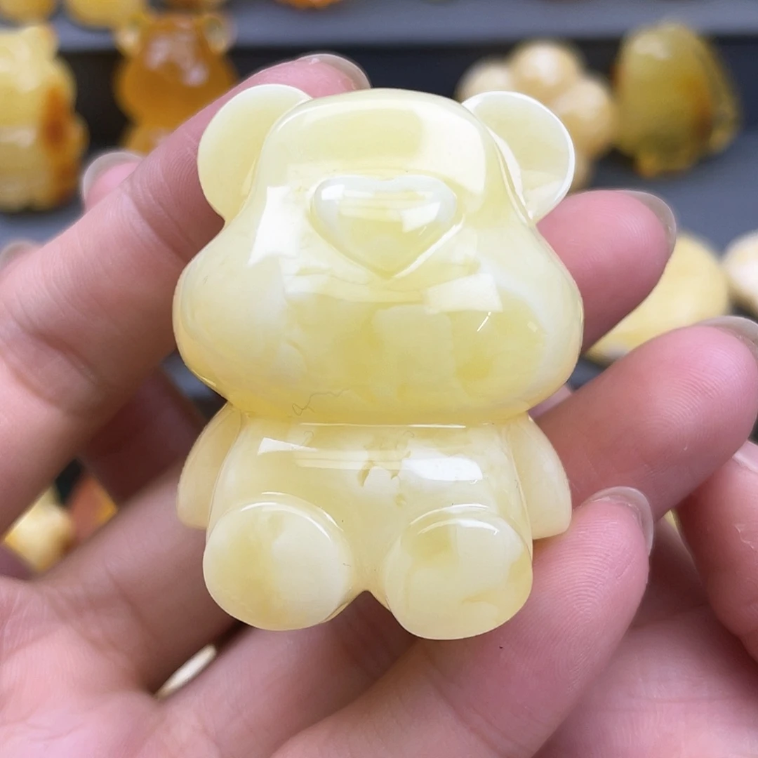 琥珀裸石未镶嵌蜜蜡
