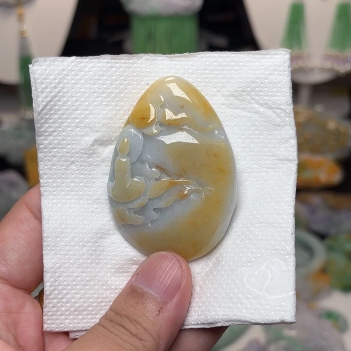 颈饰未镶嵌翡翠吊坠