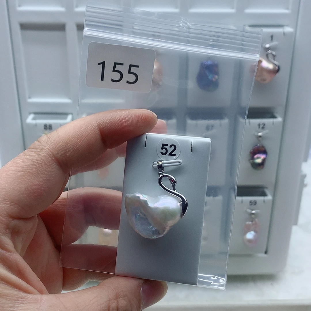 合金淡水珍珠吊坠(不含链)