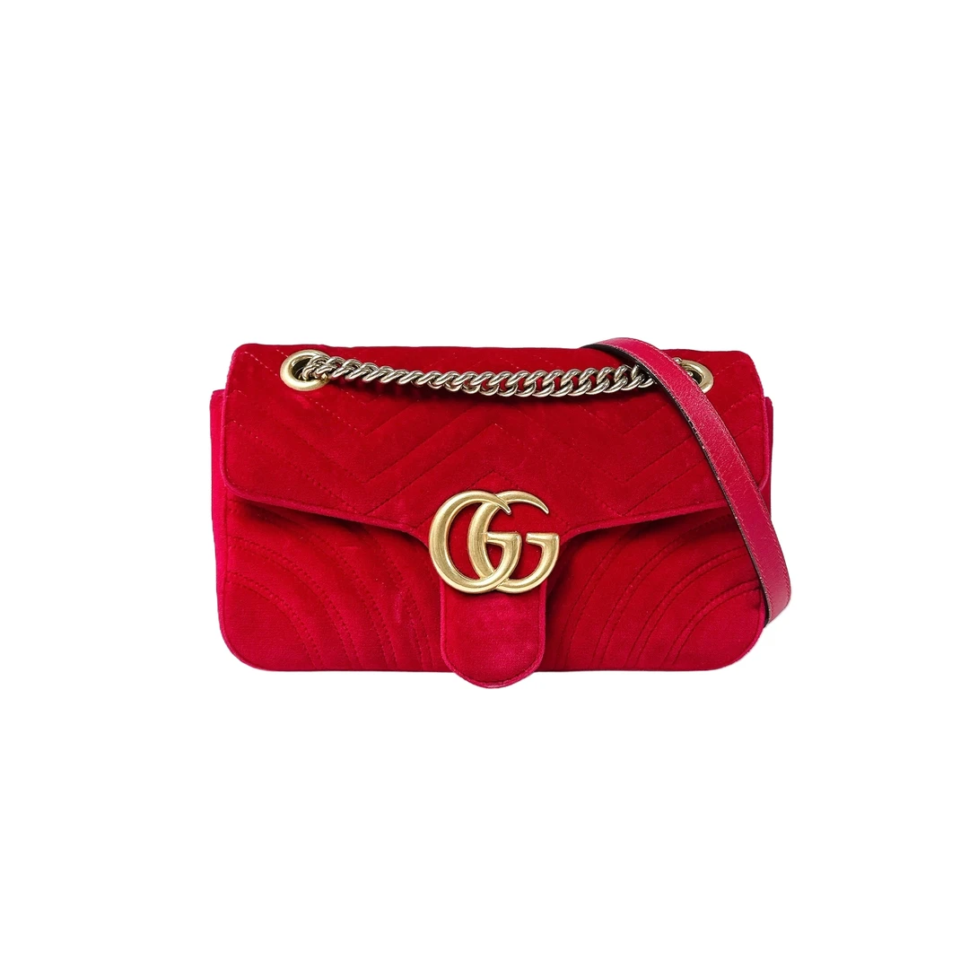 95新 古驰 安洁利严选GG Marmont/BK0163414 斜挎包