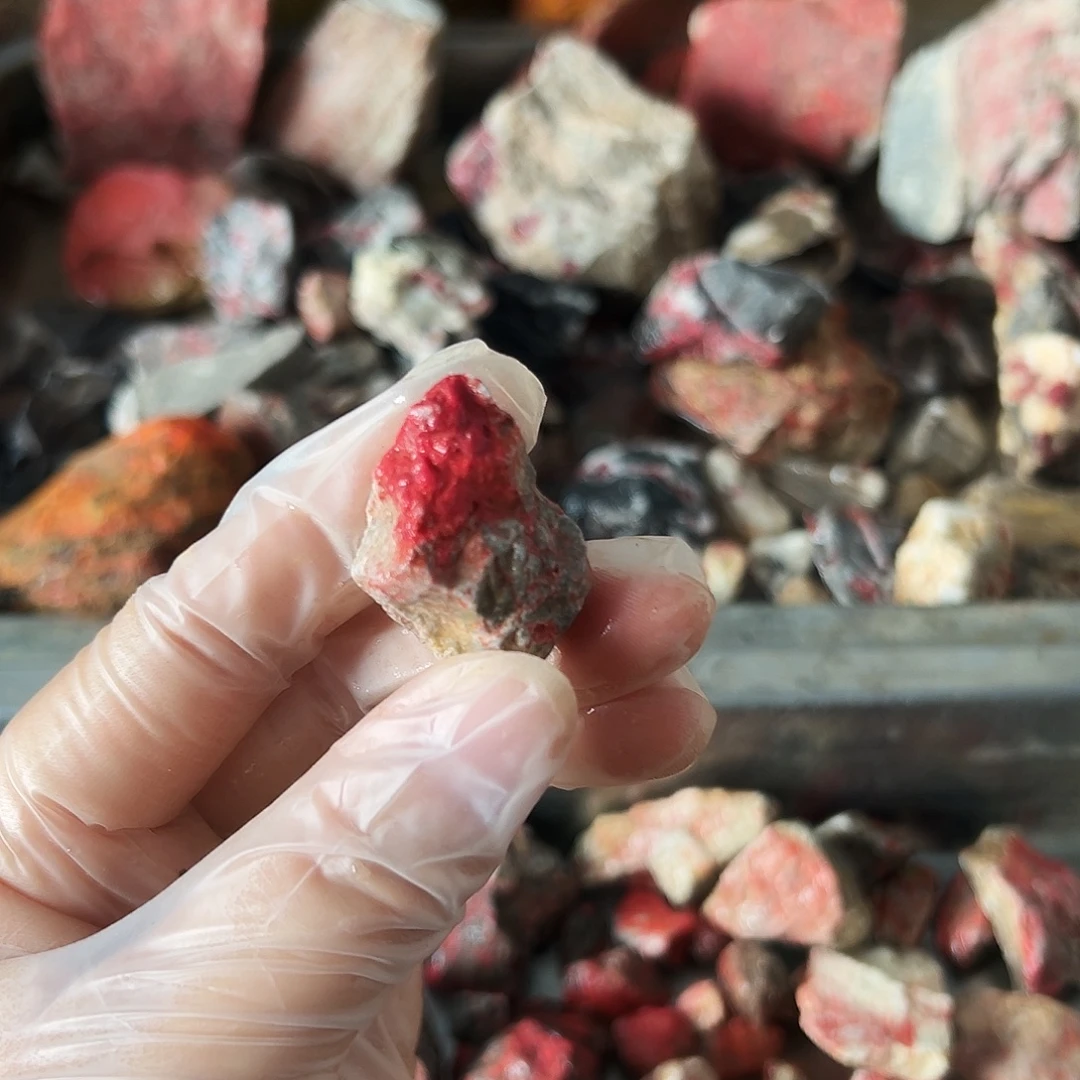 天然辰砂福利朱砂毛料