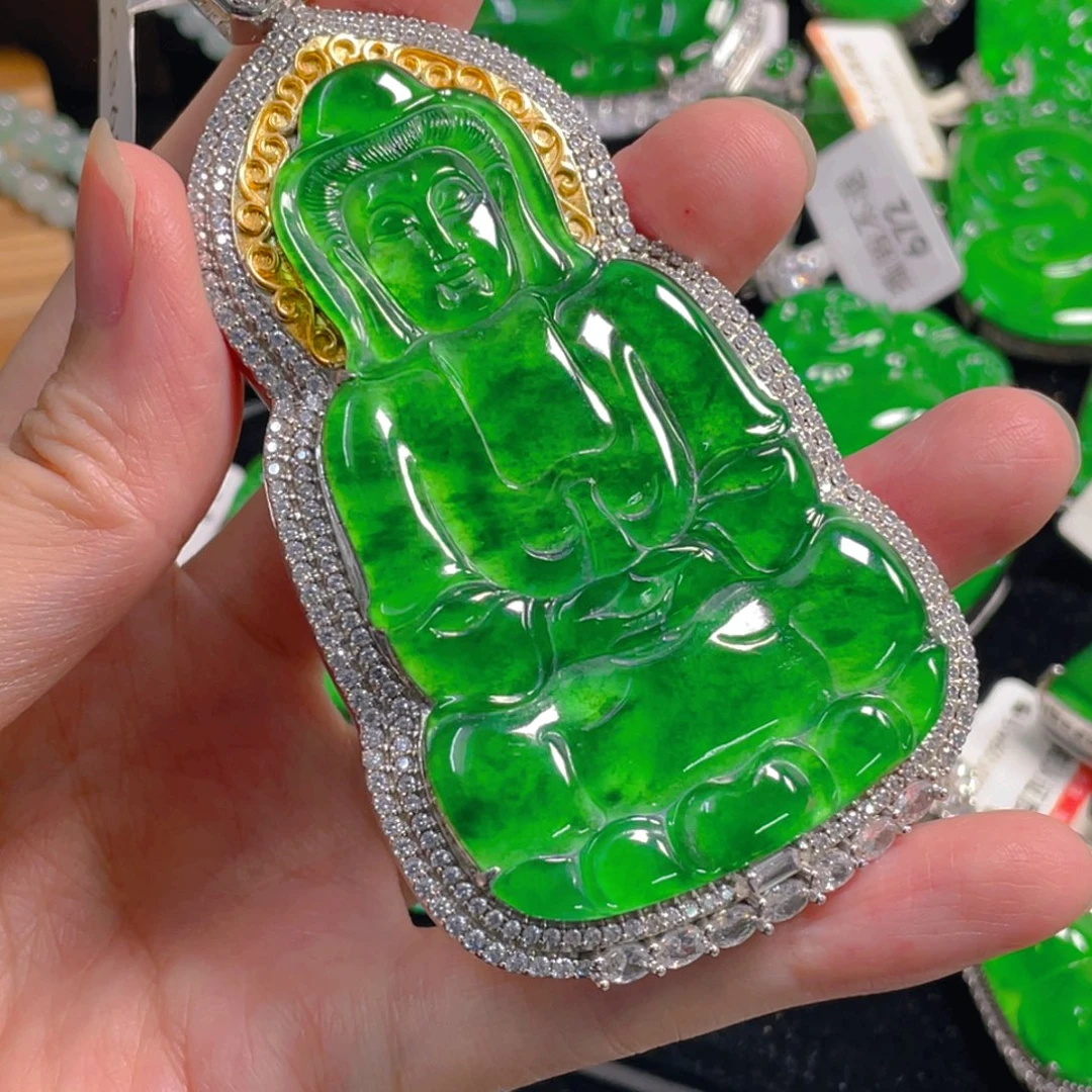 翡翠未镶嵌吊坠(不含链)